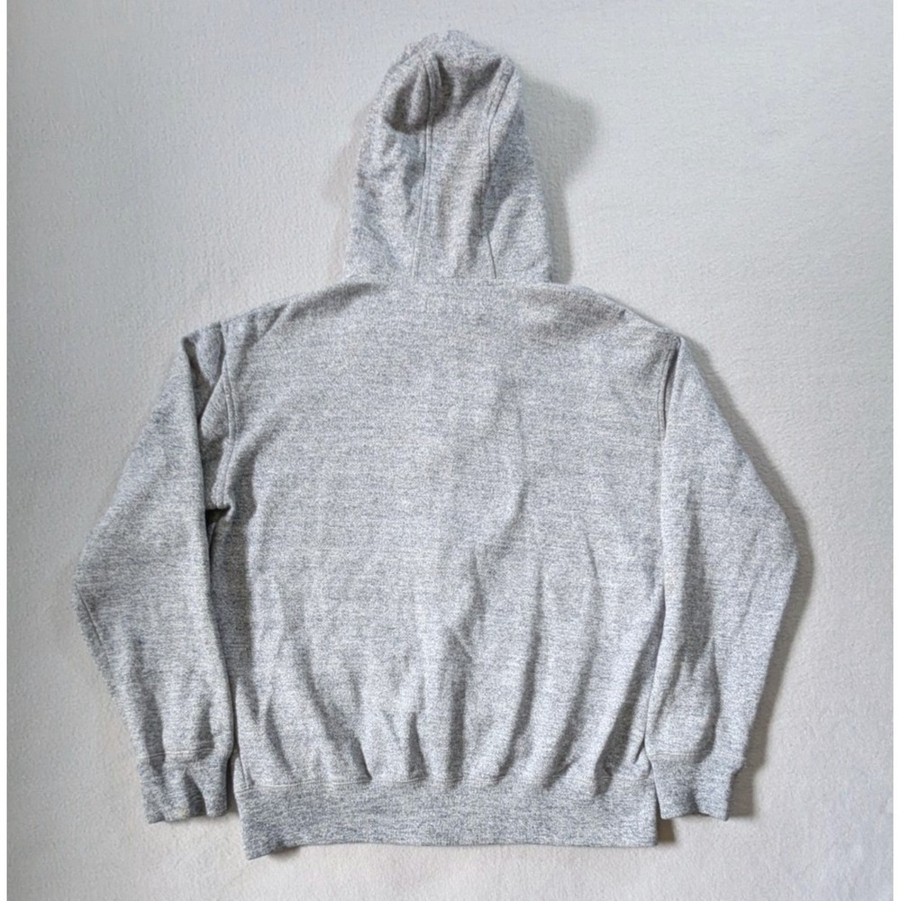 Ecko Unltd Full Zip Hoodie Mens Medium Grey Marl Fleece Rhino Logo Sweatshirt - Picture 5 of 8